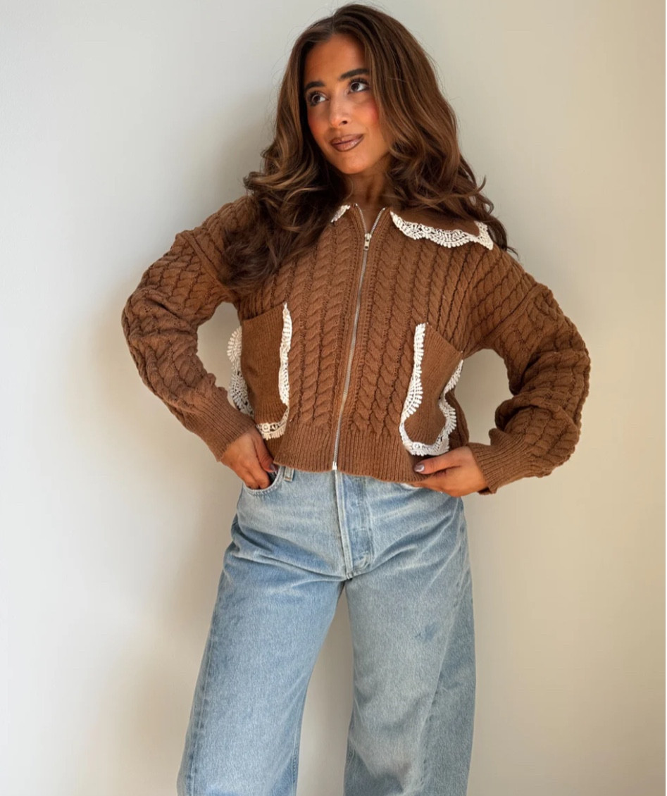 Effortless layers, timeless charm ✨ This zip-up knit sweater is softened with delicate lace details — the perfect mix of cozy and chic for fall.

#LTKTravel #LTKStyleTip #LTKSeasonal