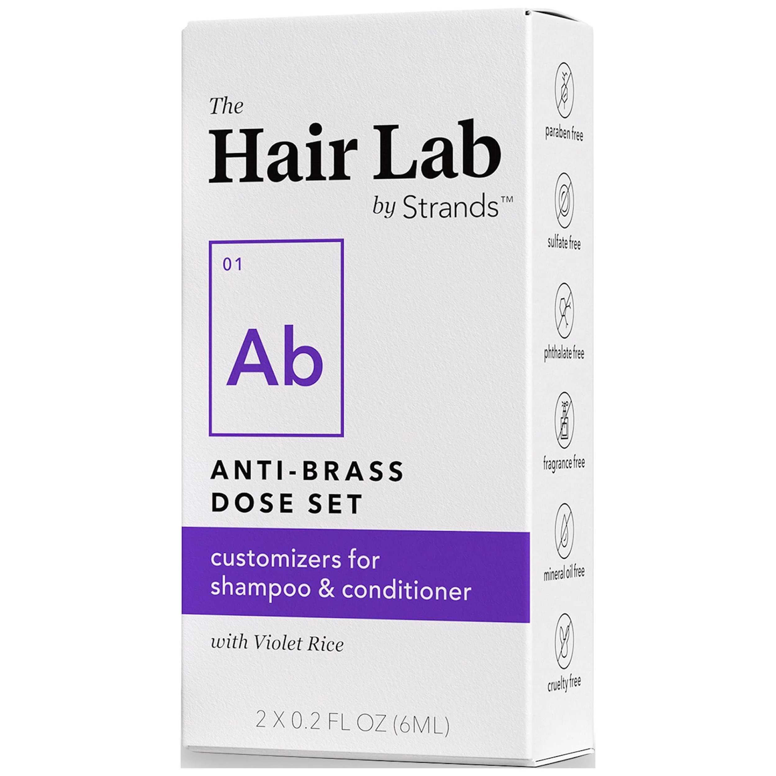The Hair Lab Anti-Brass Custom Shampoo and Conditioner Dose Set with Violet Rice to Tone Hair, 2 ... | Walmart (US)