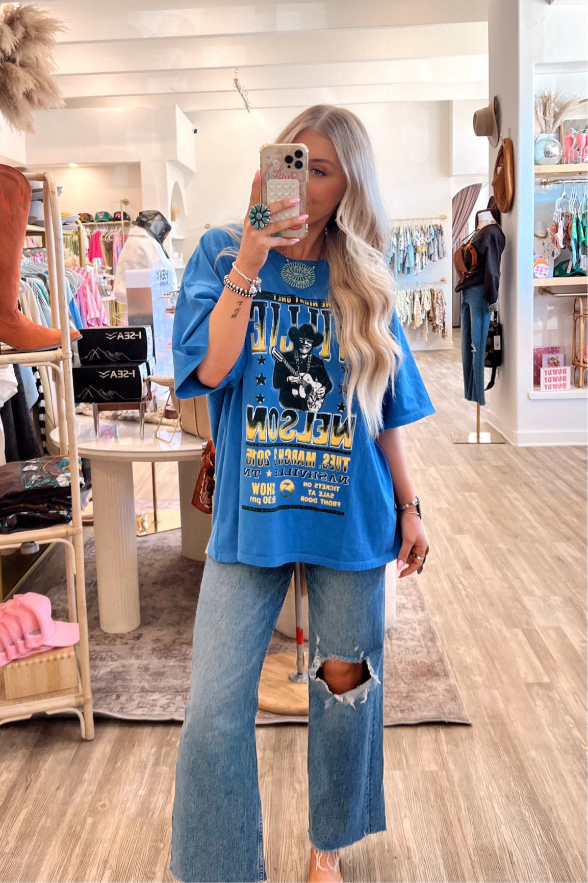 graphic tee outfit 💙🦋⚡️✨