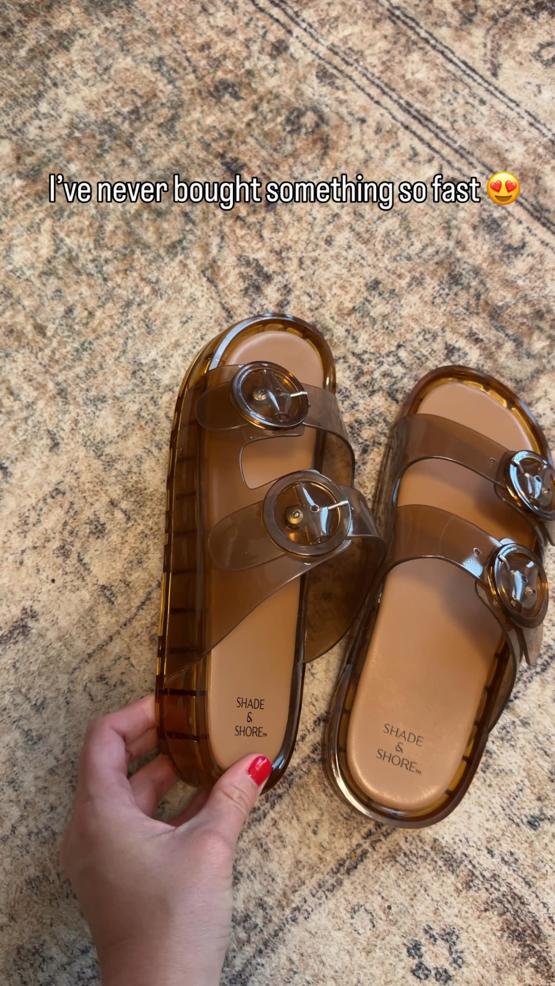 These Target Gemma jelly sandals from Shade & Shore are bringing out my inner millennial in the best way—I will always love a good jelly sandal. 🎯 They have that classic ’90s jelly look, but with a more updated feel thanks to the double straps, buckle detail, and slight platform. The memory foam insole makes them actually comfortable for everyday wear, which is not something I could say about my childhood pairs 😂. Perfect for summer outfits, beach days, poolside, vacations, or just running errands when you want something easy but still fun. If you’re looking for affordable summer sandals, jelly sandals, or nostalgic fashion finds, these are such a good one. Linked them here.

#LTKSeasonal #LTKTravel #LTKootd