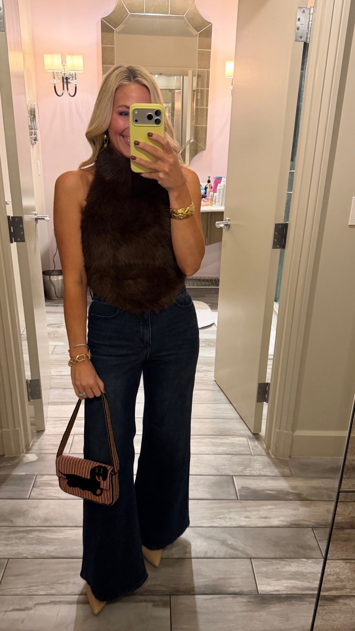 Linking my top and purse and Shaw! My jeans are Walmart and linked on my IG stories on my Mavely shop! 

#LTKFindsUnder50 #LTKFindsUnder100 #LTKHoliday