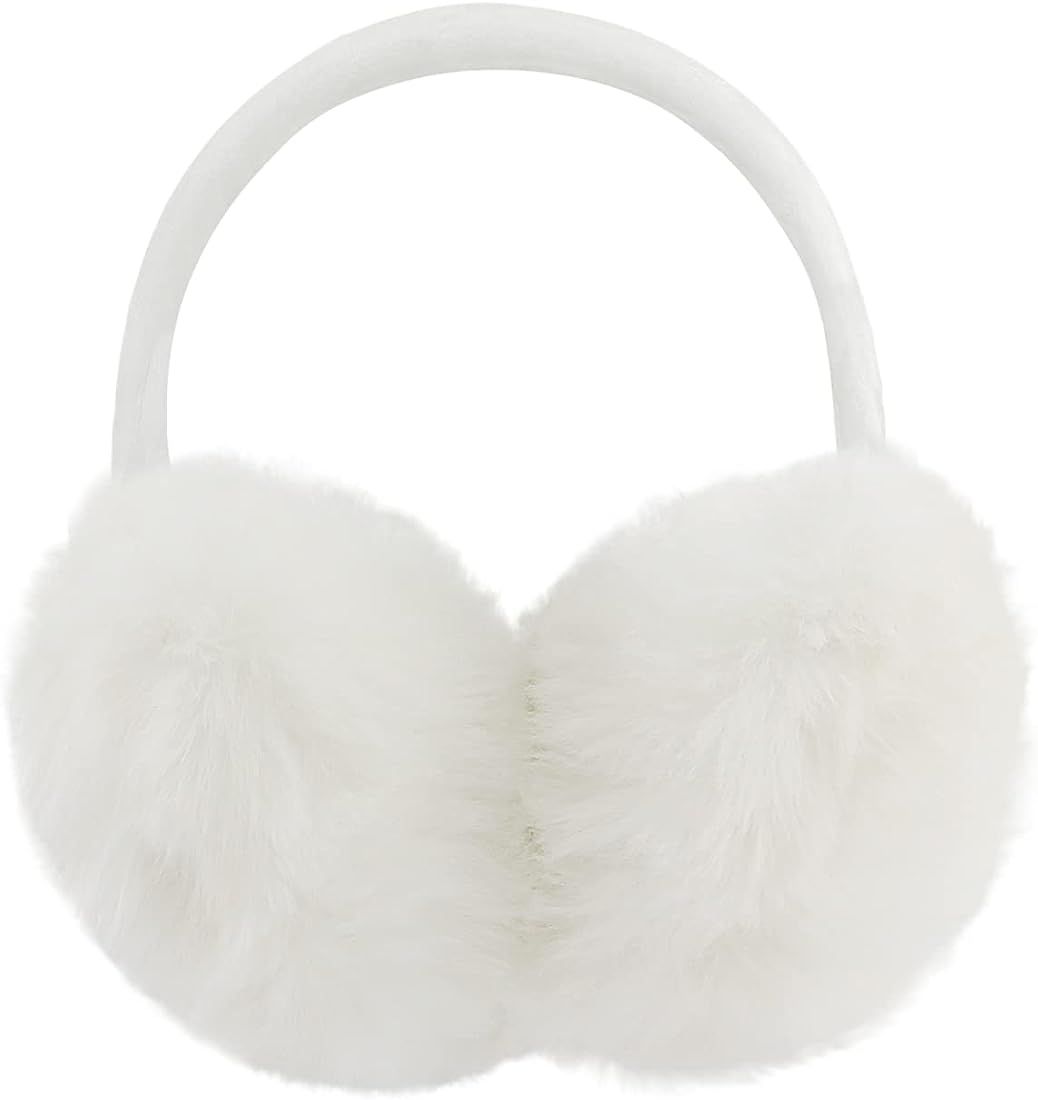 POXIMI Women Winter Earmuffs Girl Ski Adjustable Ear Covers for Kid Cute Bow Ear Warmer Outdoor Earm | Amazon (US)