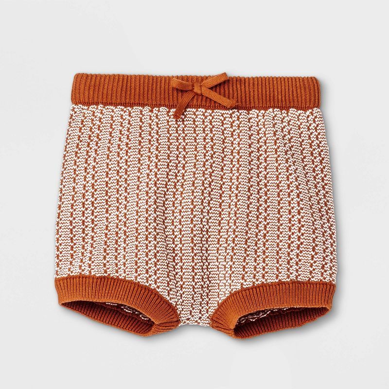 Baby Stitch Sweater Bloomer Pull-On Shorts - Cat & Jack™ Brown | Target