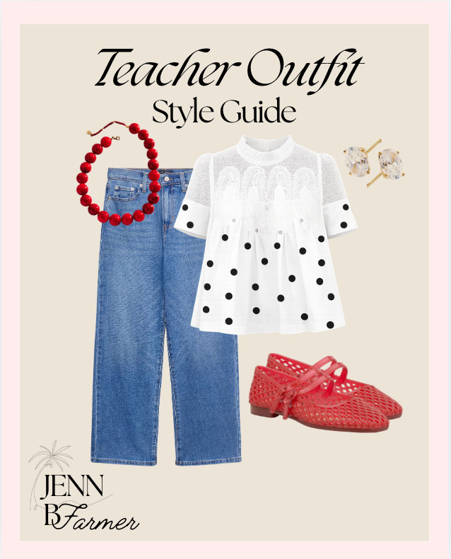 Shop this trendy teacher outfit!


outfit idea, outfit inspo, back to school, style guide, teacher outfit, polka dot, summer style, summer outfit, denim pants, jelly sandals, trendy style, teacher outfit idea, back to school outfit, casual style, amazon style 

 #LTKootd #LTKSaleAlert #LTKWorkwear