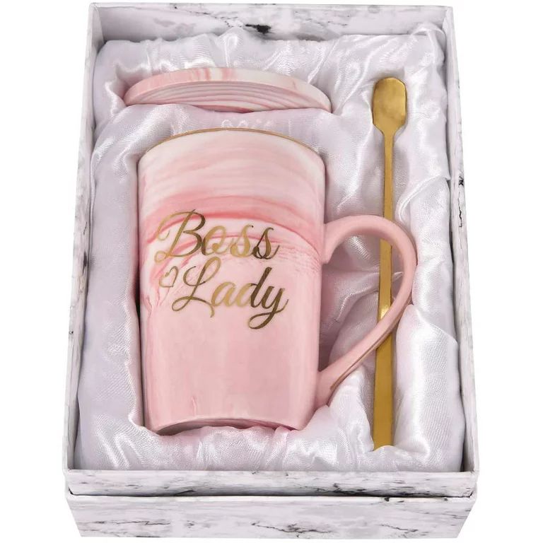 Futtumy Coffee Mug for Boss Day Gift, Printing with Gold Boss Lady 14 fl oz Ceramic | Walmart (US)