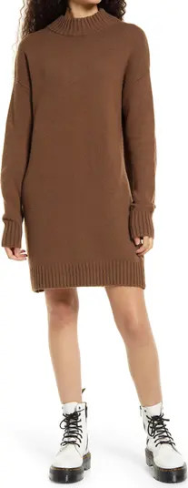 Easy Crewneck Long Sleeve Sweater Dress | Nordstrom
