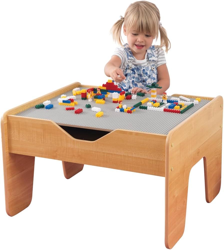 KidKraft 17506 2-in-1 Activity Table with Board, Gray/Natural | Amazon (US)