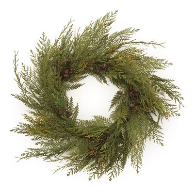 Cedar and Mini Pinecone Wreath 30"D | Target