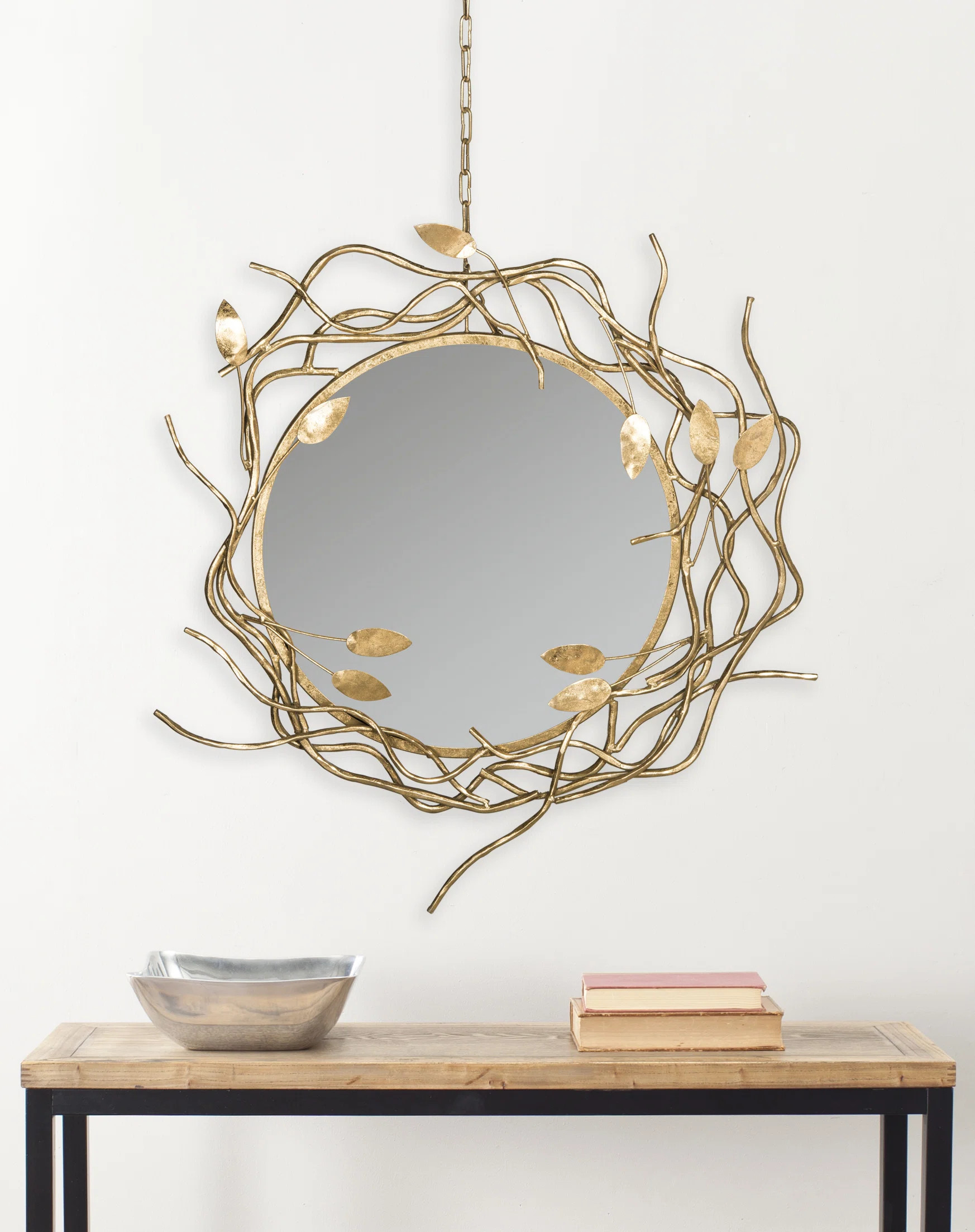 Aucoin Metal Flat Wall Mirror | Wayfair North America