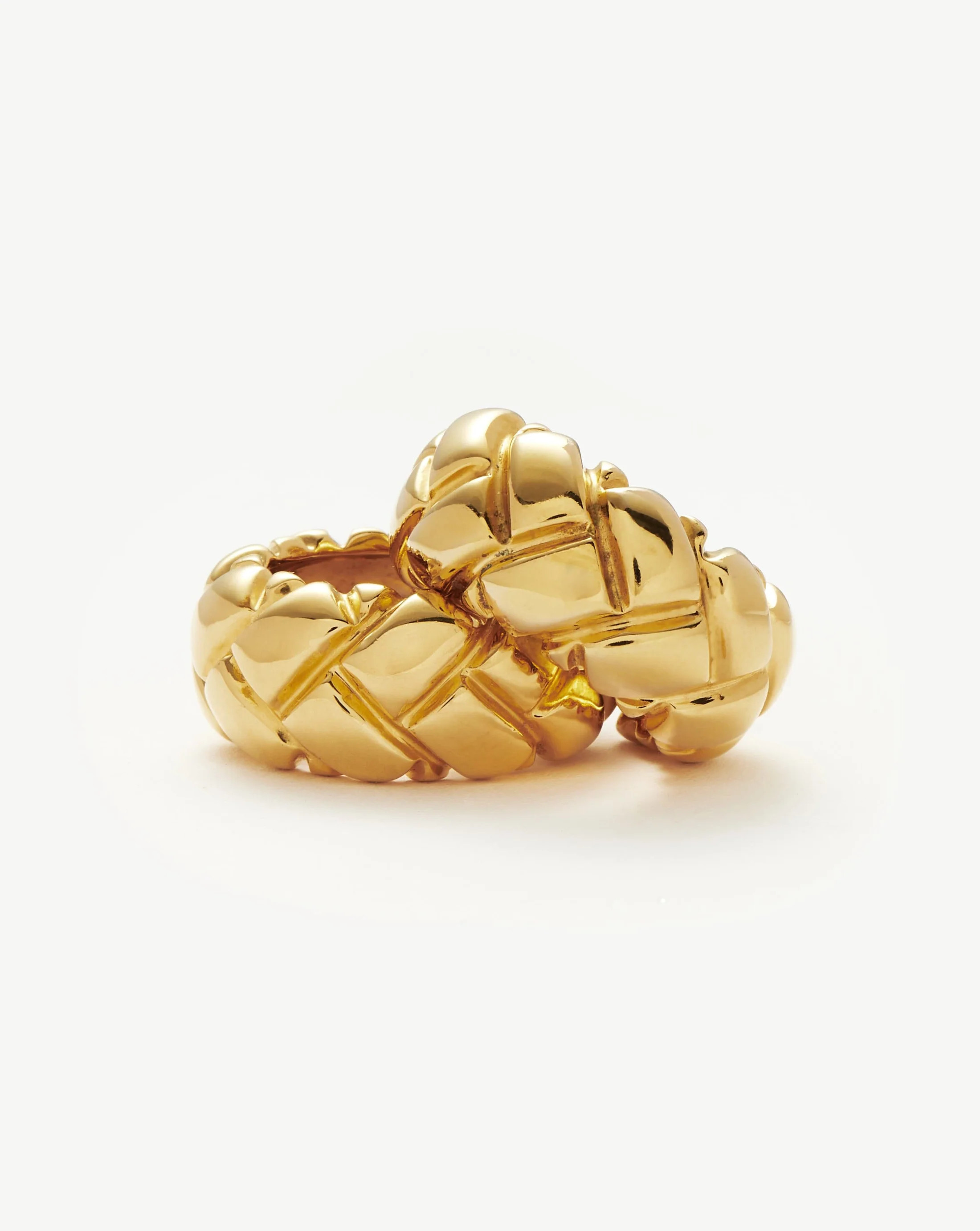 Lucy Williams Chunky Waffle Hoop Earrings | Gold | Missoma UK