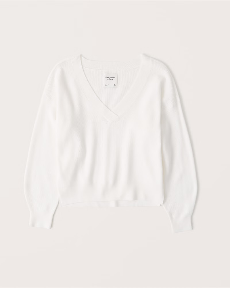 Slouchy V-Neck Sweater | Abercrombie & Fitch (US)