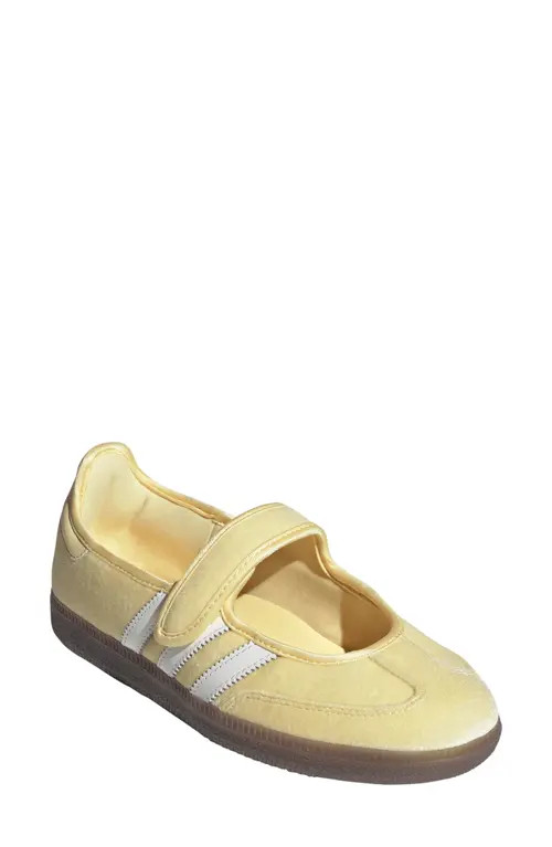 adidas Samba Jane Sneaker in Almost Yellow/White/gum5 at Nordstrom, Size 7 | Nordstrom