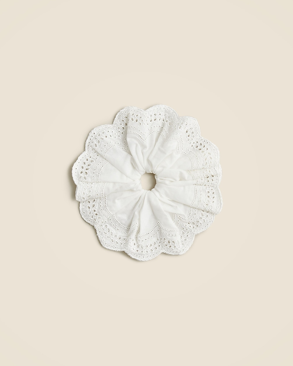 Eyelet oversized scrunchie | J. Crew US