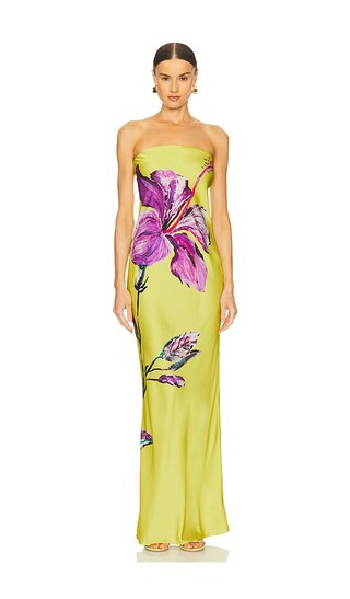 ROCOCO SAND Maxi Dress in Yellow. - size XS | Revolve Clothing (Global)