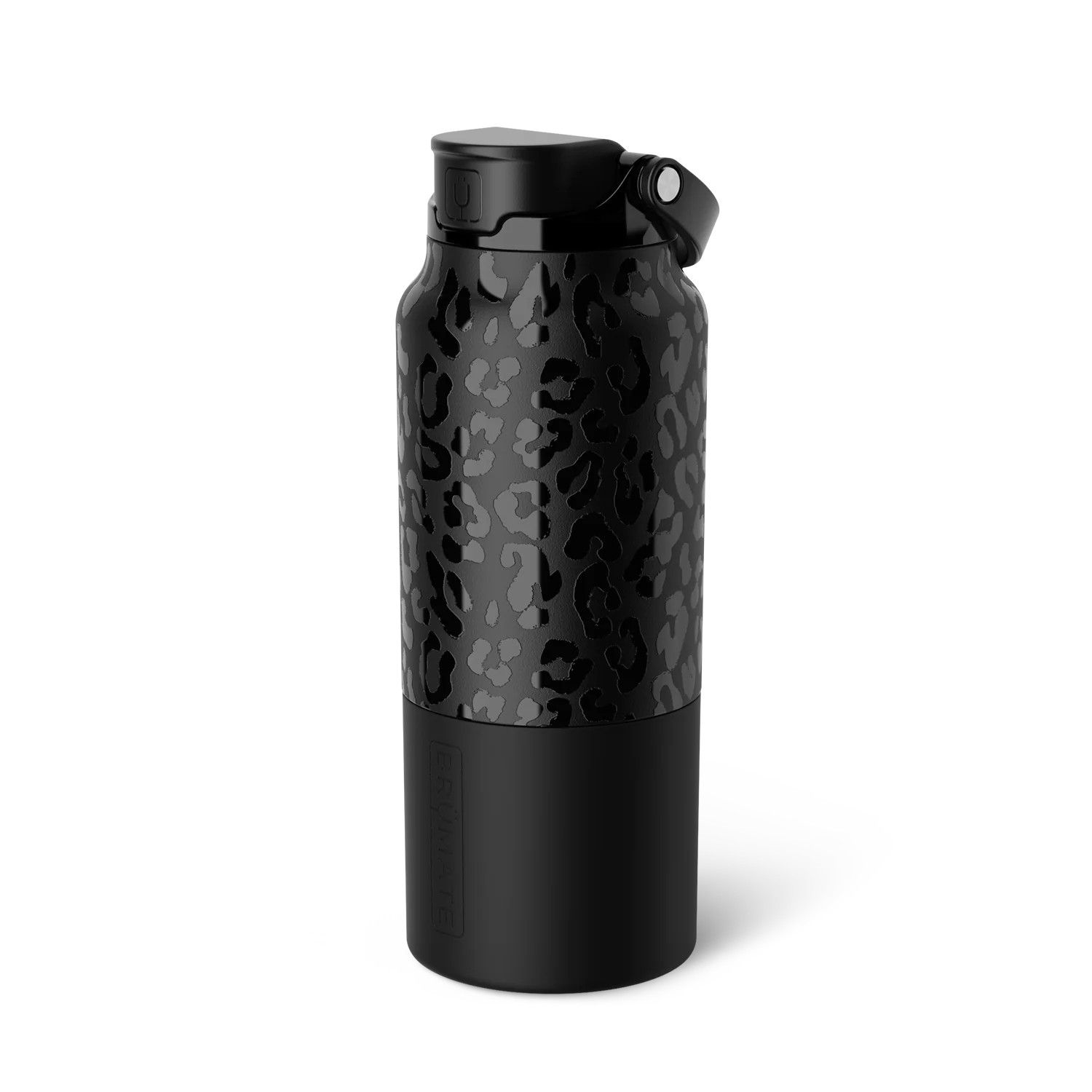 Rise 35oz | Onyx Leopard Leakproof Water Bottle | BrüMate | Brumate