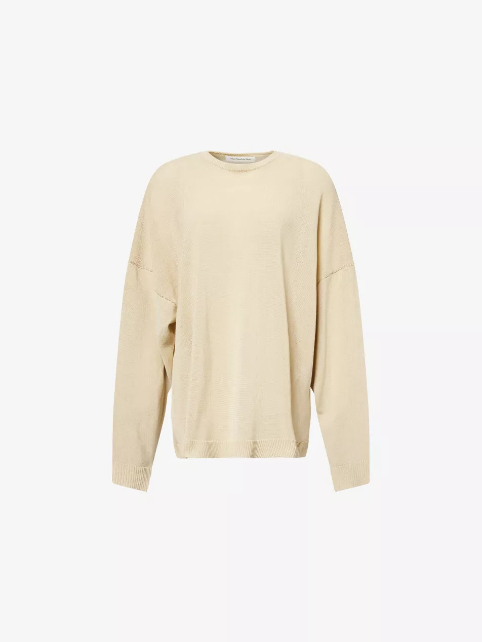 Basel Crew Neck Fine-Knit Cotton-Blend Jumper | Selfridges