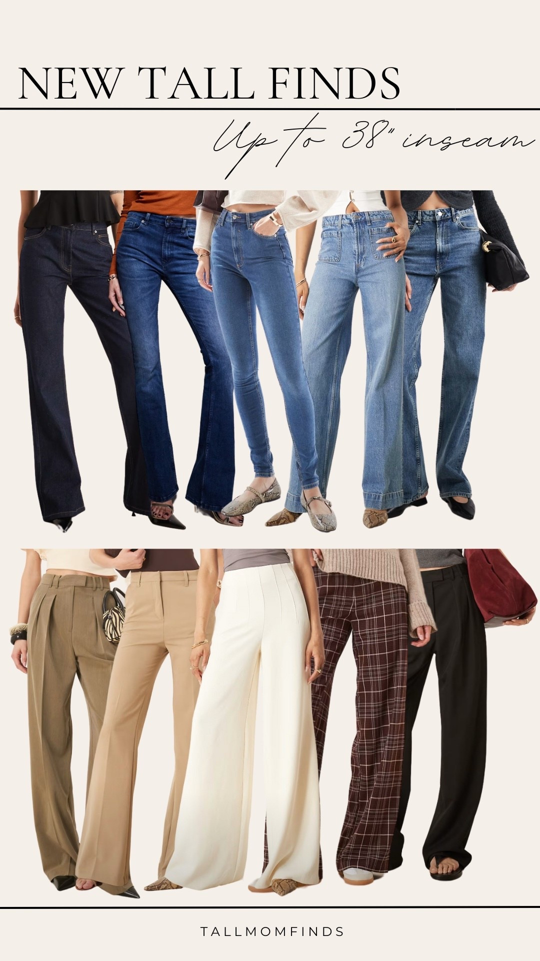 New tall pants just dropped. Up to a 38” inseam! 

Finally, pants that actually reach! From work-ready styles to weekend favorites, we’ve got your tall girl fit covered!

#LTKTall #LTKWorkwear