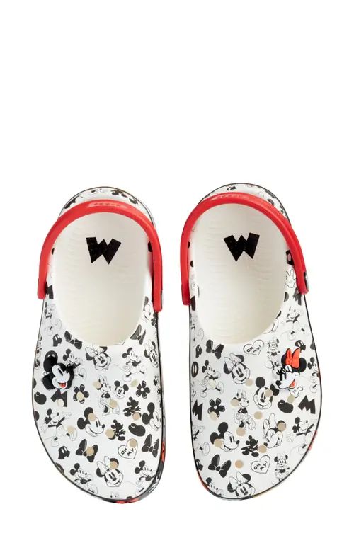 CROCS x Disney Gender Inclusive Mickey & Minnie Mouse Off Court Clog in White at Nordstrom, Size ... | Nordstrom