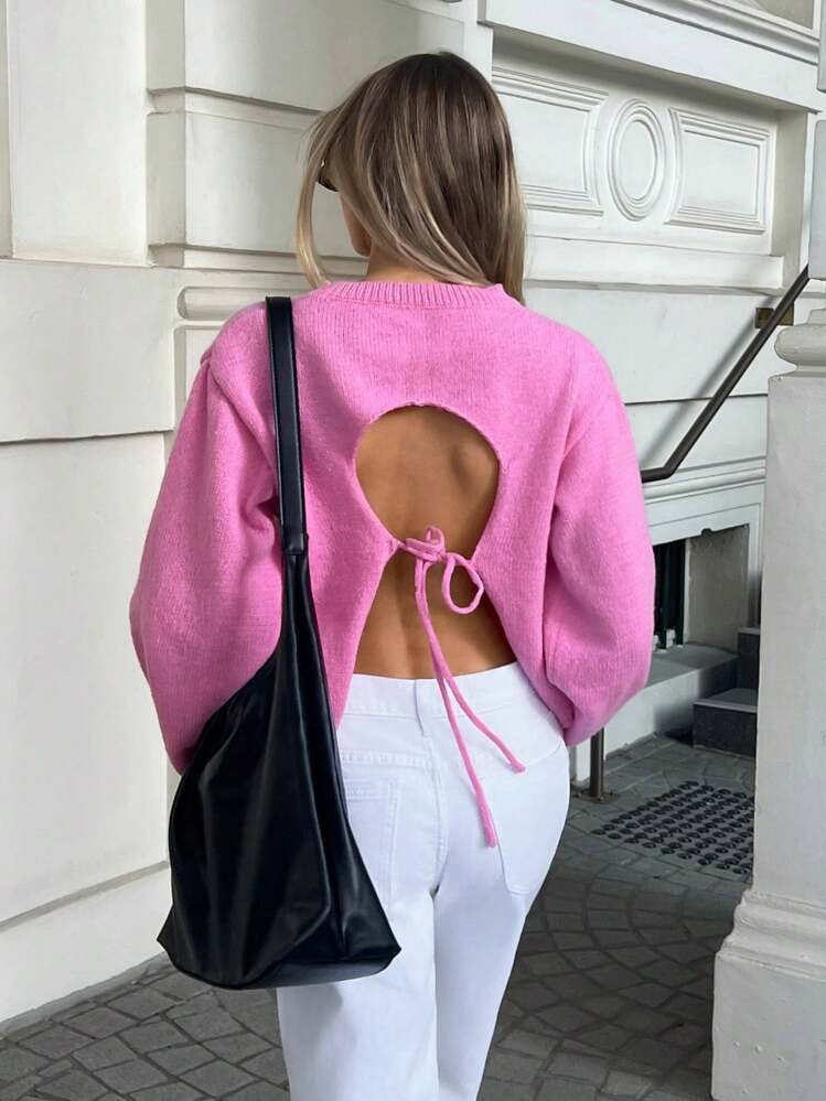 Forever 21 Fall&Winter Halloween Christmas New Year Going Out Graduation Prom Elegant Formal Luxury Chic Business Casual Birthday/Office Outfits/Country Concert/Club Outfits Sexy/Western/Work Clothes/Streetwear/Vintage/Festival/Cocktail/Rave/Prom/Hawaii/Airport/Funny/Basic/Brunch Outfits/2000s Style/Bodycon/Old Money Style/Church/Homecoming/Classy/Party/Modest/Date Night/ Grey/Navy Chic/Romantic/Party/Faux Mink Long Sleeve Burgundy Sweater, Autumn/Winter | SHEIN