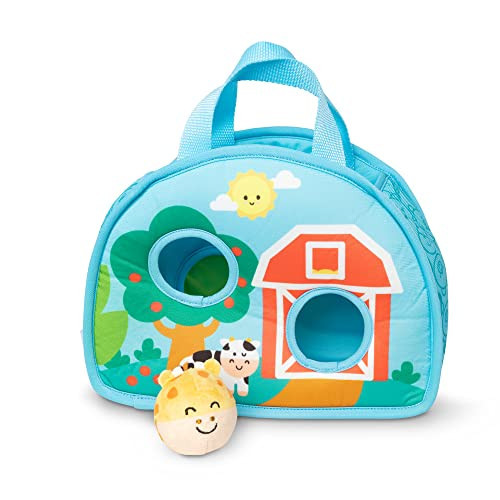 Melissa & Doug Rollables Take-Along Tote with Giraffe Infant and Toddler Toy (2 Pieces) | Amazon (US)