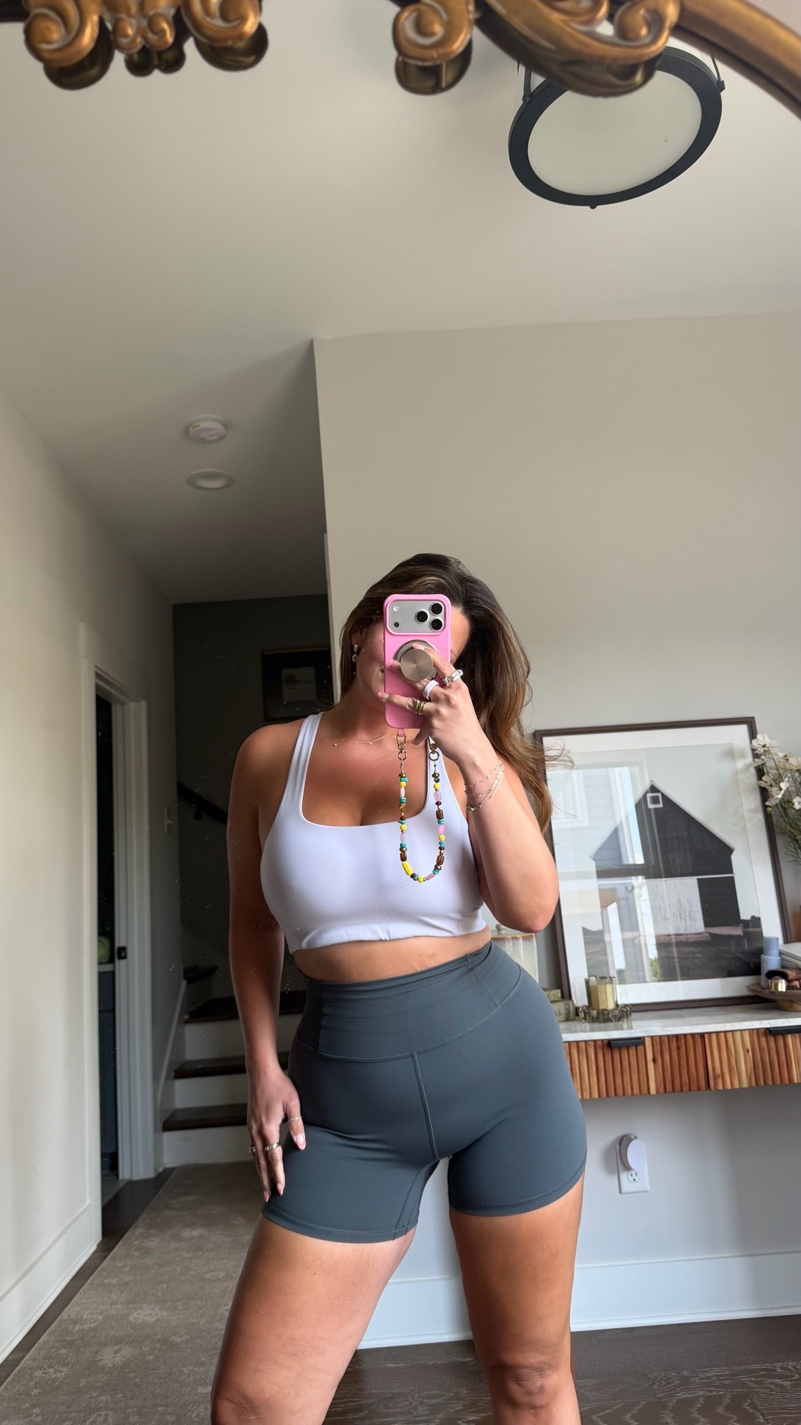 Free people movement active is the best!!! Large bra and sized down to a M in the biker shorts!! Such a good length and comfy but holds! The bra is great!! 

Never better shorts fpm workout set activewear

#LTKfitnessgoals #LTKdayinmylife #LTKmorningroutine