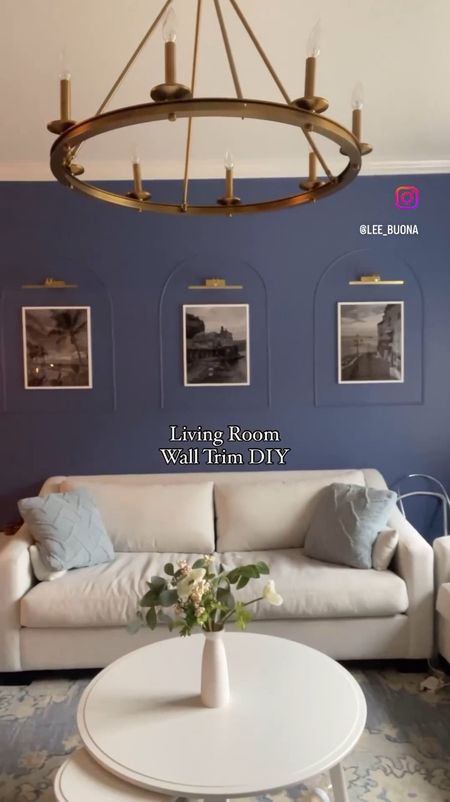 This affordable DIY is so easy and makes your living room look so $$$!! It’s so fun to do, you get to make your own wall trim, with photos that look like an art gallery! 

#LTKFindsUnder100 #LTKHome