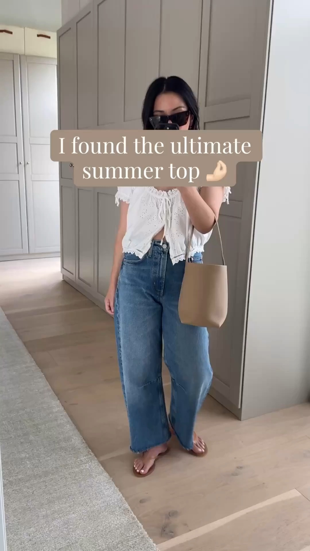 Citizens of humanity Miro jeans - maybe my favorite jeans. Slight curve, stunning wash! I did have to cut the hems on these. These run big, take your smaller size. 

DÔEN top small. Could wear the xs
COH Miro jeans 24, cut hems
Black Suede Studio sandals 35
The Row tote small
Celine sunglasses 
Dorsey James necklace 15”
Electric picks earrings Summer dresses

Summer outfits, petite style, summer style

#LTKmomlife #LTKPetite #LTKootd