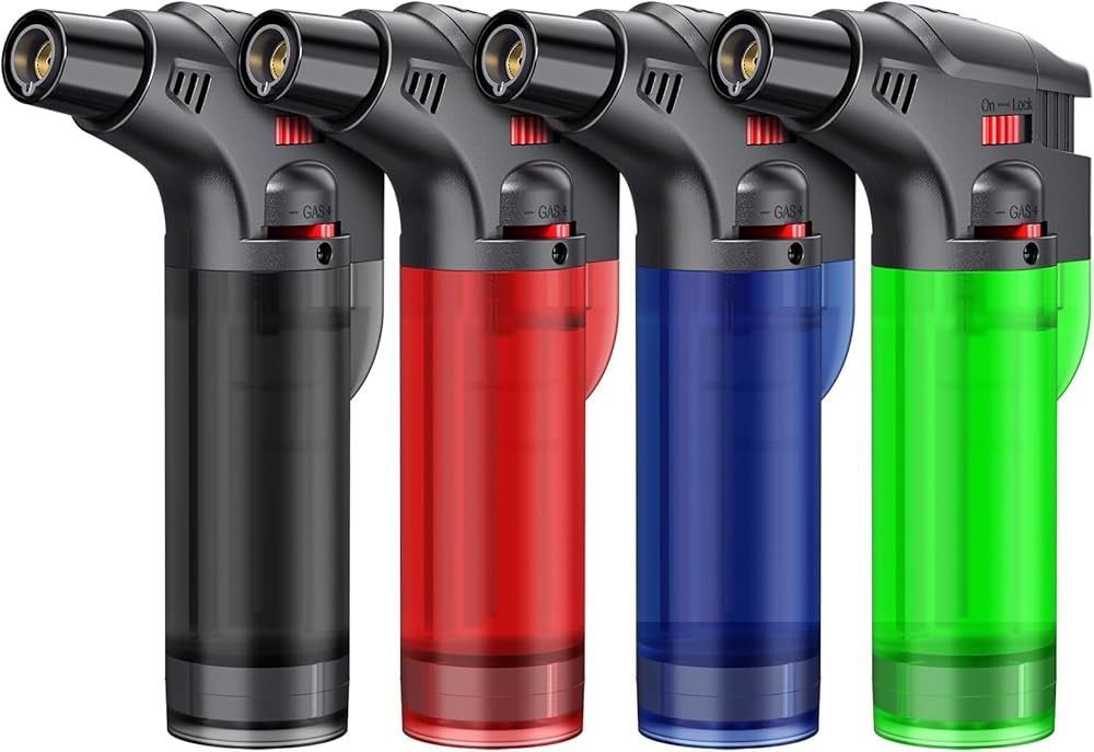 Torch Lighter, Butane Lighter, Windproof Butane Refillable Torch Flame Lighter, Multi Utility Lig... | Amazon (US)