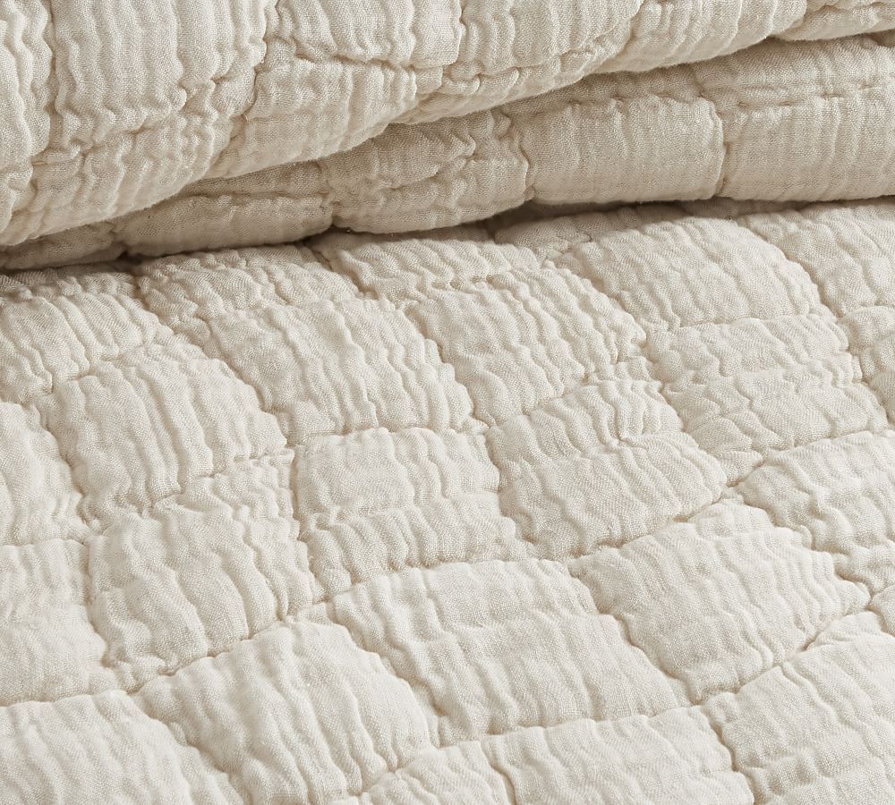 Cloud Linen Handcrafted Quilt & Shams | Pottery Barn (US)