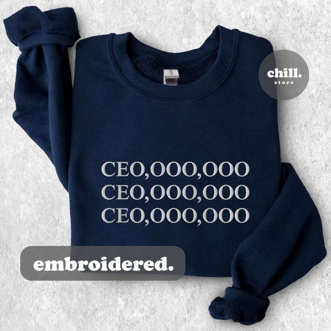 CEO,OOO,OOO Sweatshirt | Unisex | Embroidered Sweatshirt | Crewneck Sweatshirt - Etsy | Etsy (US)