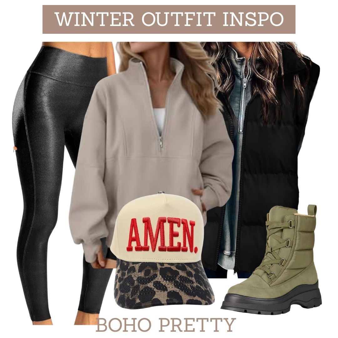 A dose of comfy clothes for the perfect winter outfit.  The his outfit idea includes comfortable layers along with a leopard printed ball cap. 

#LTKootd #LTKmomlife #LTKOver40