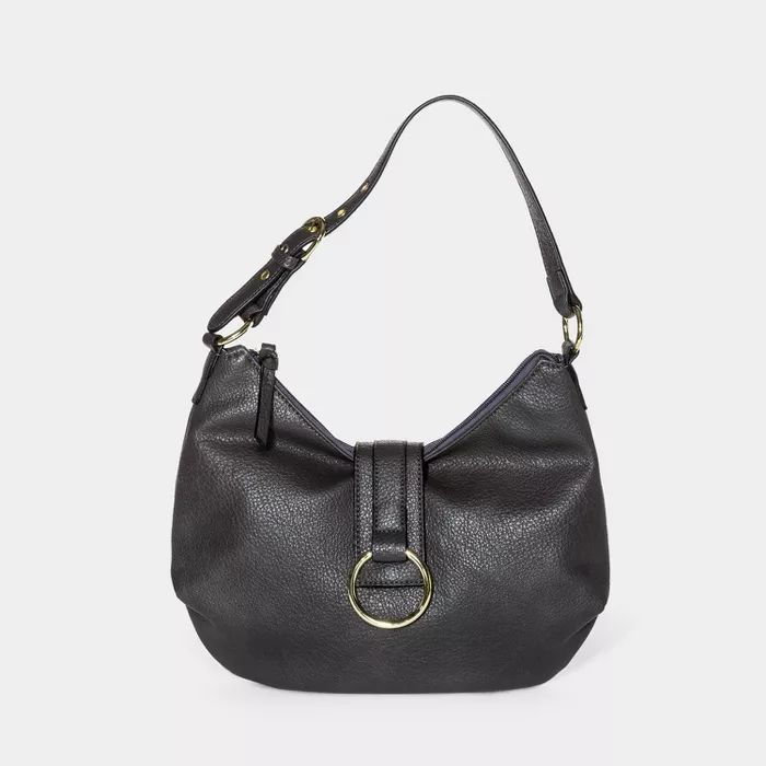 Bueno Zip Closure Hobo Handbag - Gray | Target