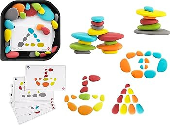 FunPlay Activity Set - 36 Sorting and Stacking Toys + 50 Activities + Messy Tray p- - Homeschool ... | Amazon (US)