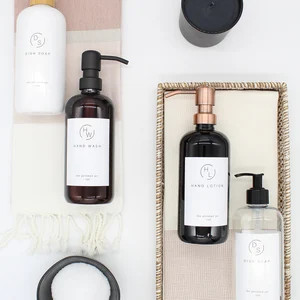 Glass Bottle  Amber or Clear Bottle Soap Dispenser  Hand | Etsy | Etsy (US)