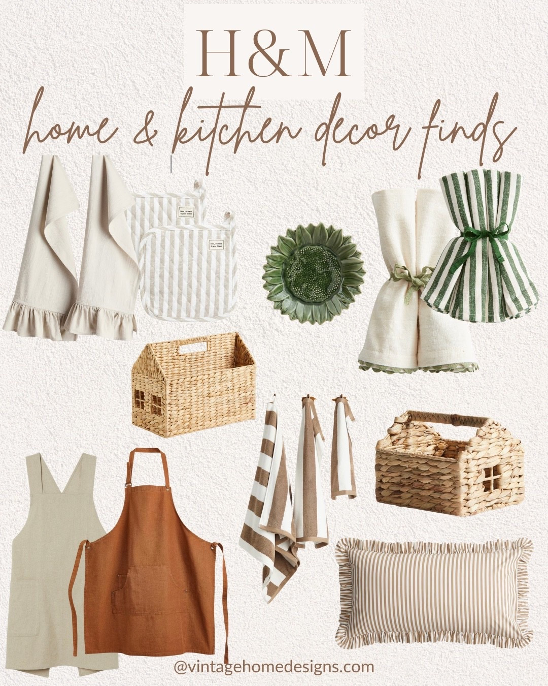 I found the cutest home decor and kitchen items at H&M.

These are all so affordable and would also make great gifts! 

I think the woven house baskets and sunflower plates are my fave! 

#LTKFindsUnder50 #LTKHome