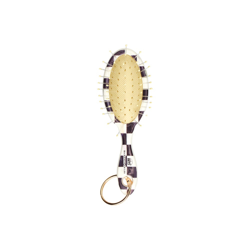 MC x Wet Brush Courtly Check Keychain Detangler Brush | MacKenzie-Childs
