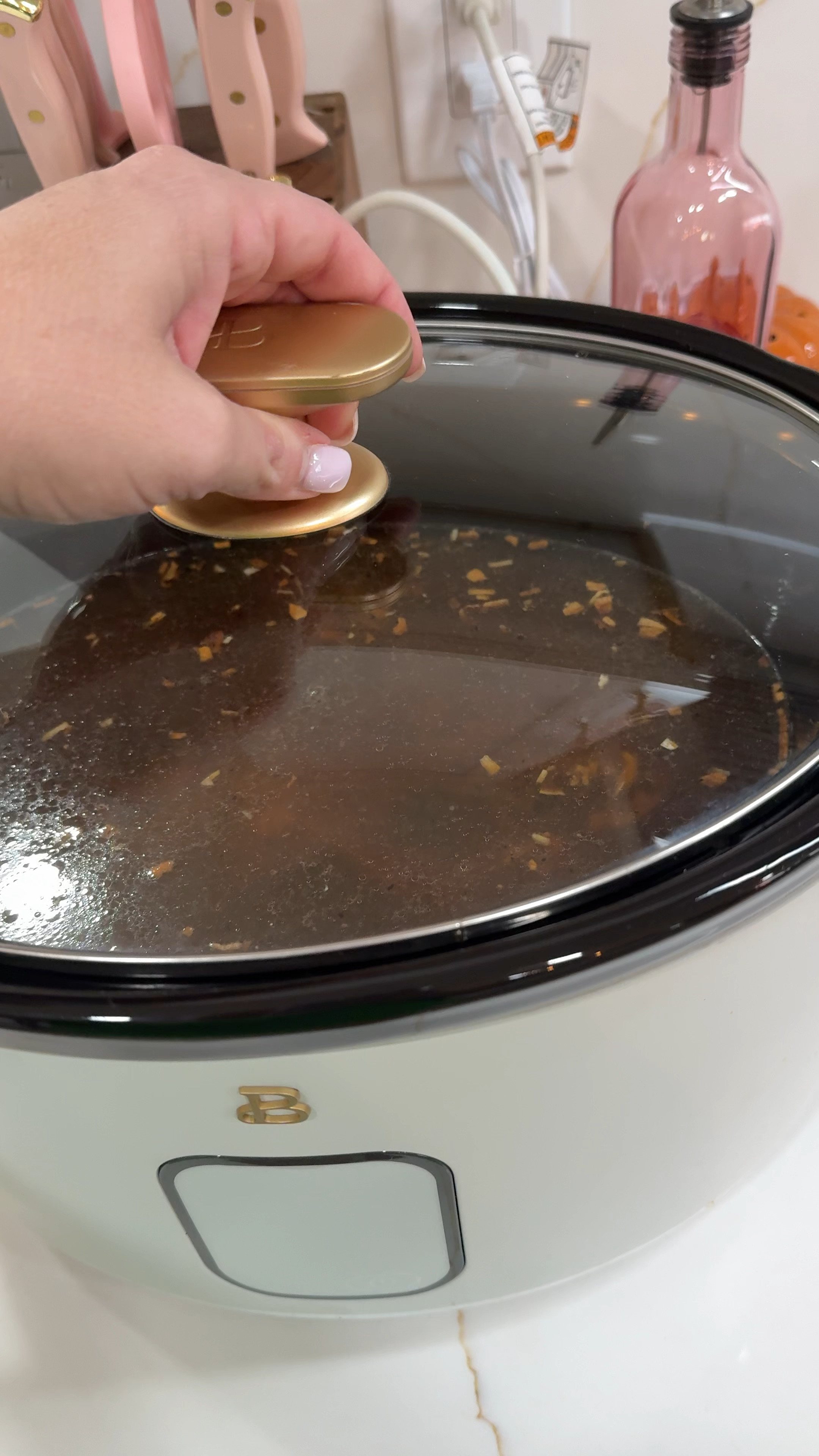 Beautiful by drew barrymore slow cooker at Walmart and pink knife set 

#LTKSeasonal #LTKHome #LTKFindsUnder50