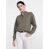 Scenario Women's and Women's Plus Waffle Knit Button Top with Long Sleeves, Sizes XS-4X | Walmart (US)