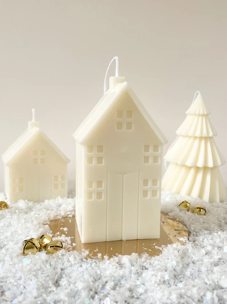 House Cabin Candle, House Soy Candle, Christmas Decor, Thanksgiving Decoration, House Decor, Deco... | Etsy (US)