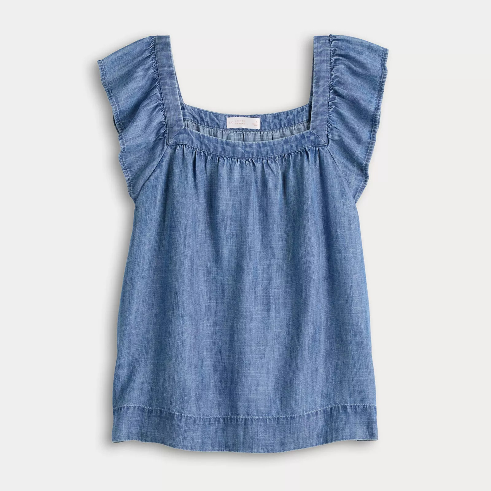 Women's LC Lauren Conrad Ruffle Front Pintuck Tank Top | Kohl's