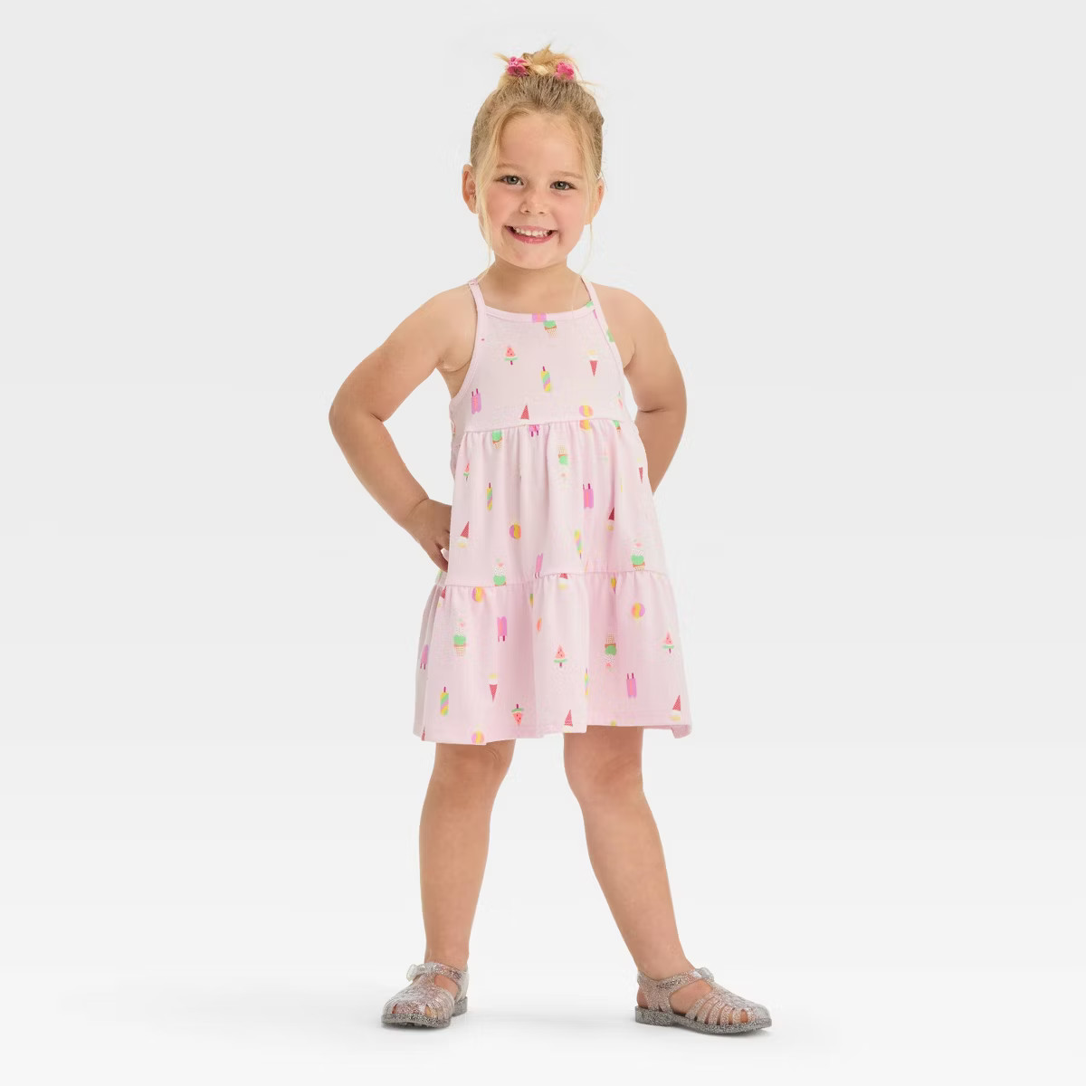 Toddler Girls' Pink Ice Cream Tank Dress - Cat & Jack™ | Target