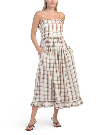 Ruffle Hem Tiered Midi Dress | TJ Maxx