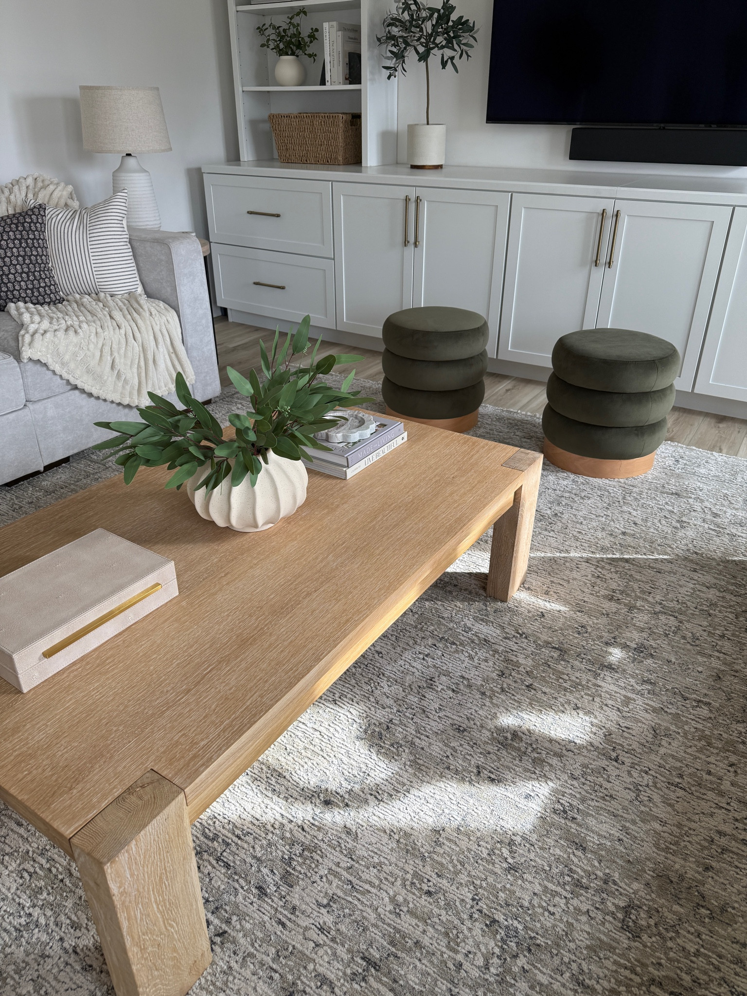 Just added these new Target ottomans! I love this olive color!


#LTKHome