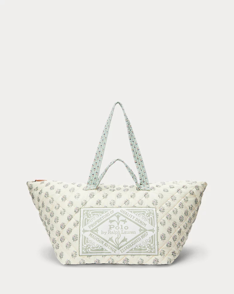 Quilted Floral Cotton Extra-Large Tote | Ralph Lauren (UK)