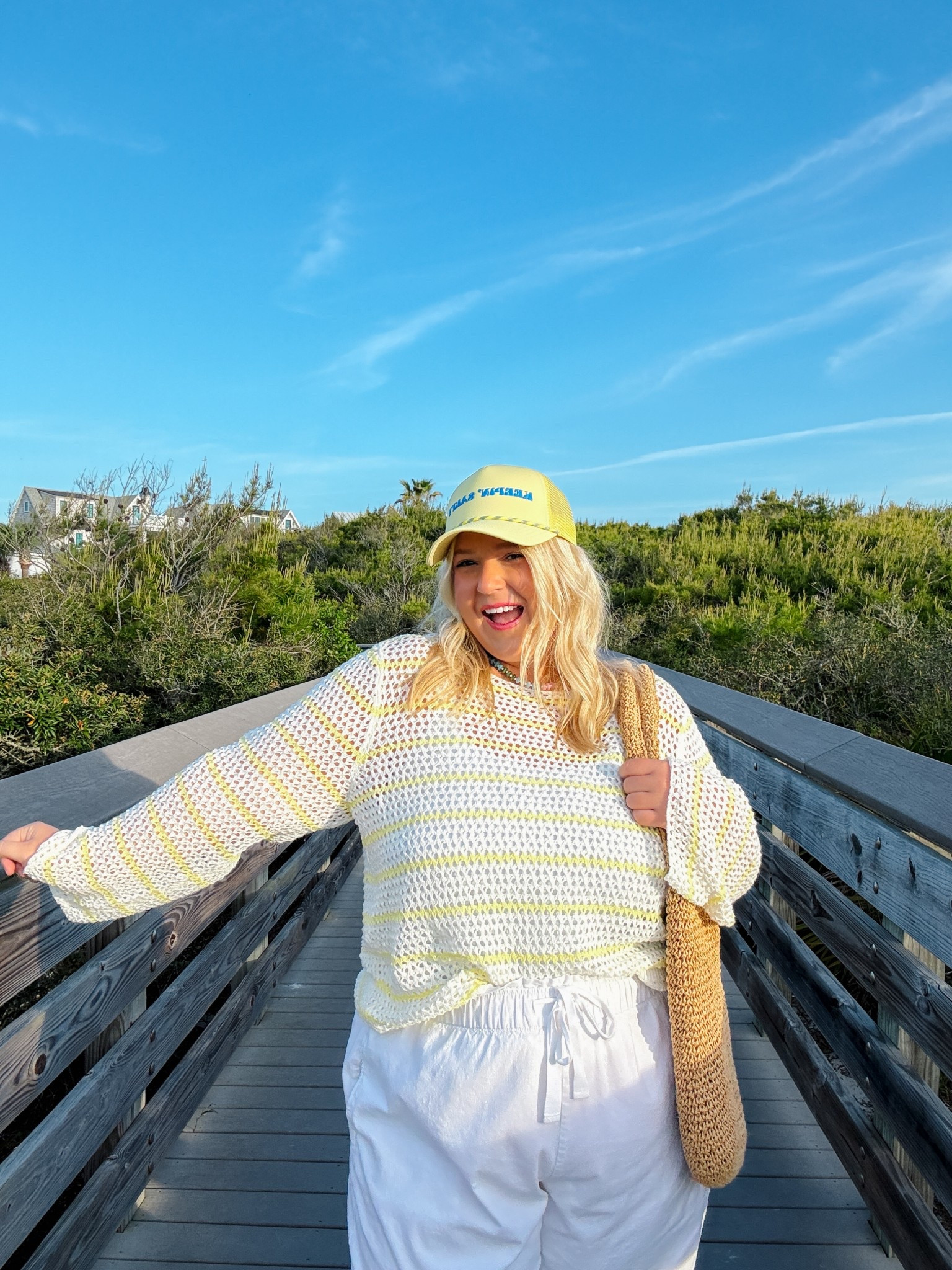 Beach fit! Size 18-20 sweater, size 2x linen pants  

#LTKootd #LTKMidsize #LTKPlusSize