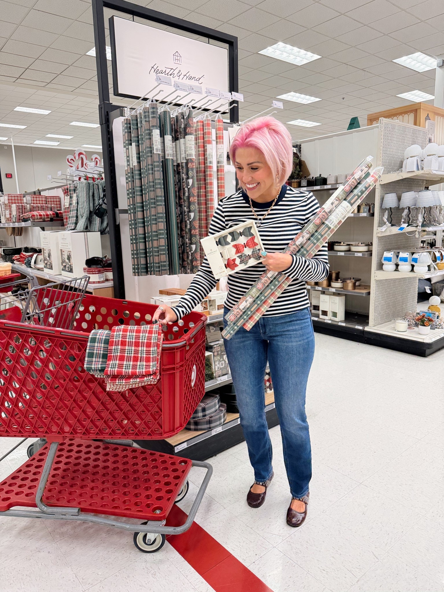 Target holiday is SO freaking good! They heard “Ralph Lauren Christmas” and went all out! It’s affordable and great quality too! 
Outfit deets -
Top & jeans are Old Navy (size 4 & small)
Ballet flats are Mango (tts)


#LTKGiftGuide #LTKSeasonal #LTKHoliday