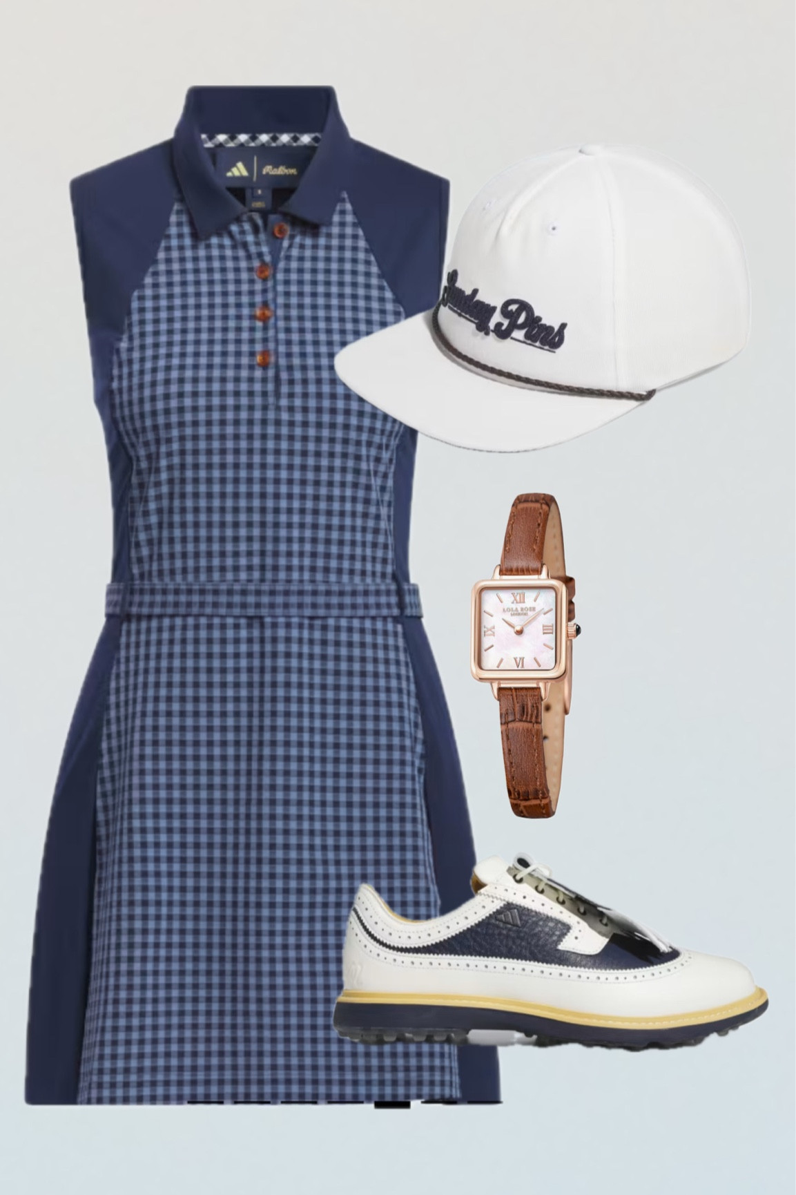 MALBON X ADIDAS WOMEN'S SLEEVELESS DRESS Malbon Golf Malbon X