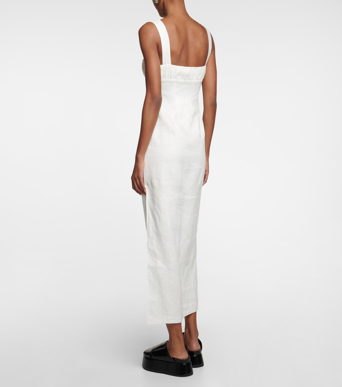 Bettina linen midi dress | Mytheresa (UK)