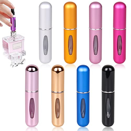 LAIKME Travel Mini Perfume Refillable Atomizer, Portable Perfume Spray Container Bottle, Travel Perfume Scent Pump Case Fragrance Empty Spray Bottle for Traveling and Outgoing (8 Pack, 5ml) 1 | Amazon (US)