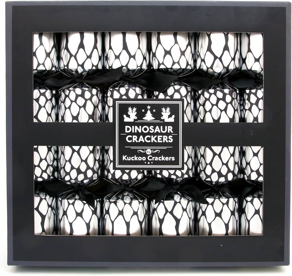 Olde English Crackers Dinosaur Egg Christmas Party Favors -- Set of 6 favors each containing a sm... | Amazon (US)